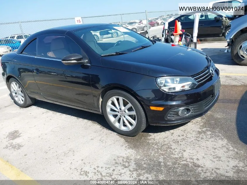 2016 Volkswagen Eos Komfort VIN: WVWBW8AH0GV001074 Lot: 40004740