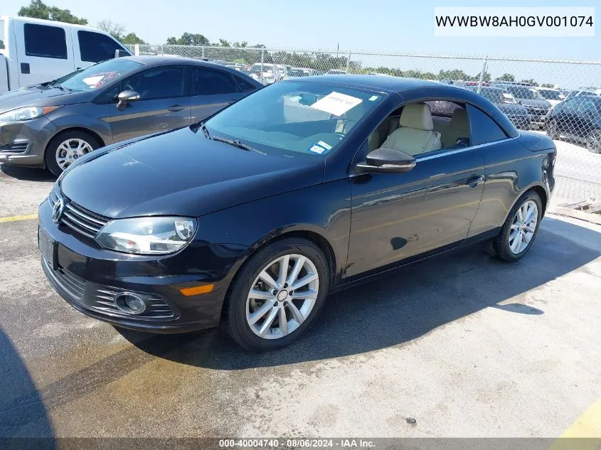 2016 Volkswagen Eos Komfort VIN: WVWBW8AH0GV001074 Lot: 40004740