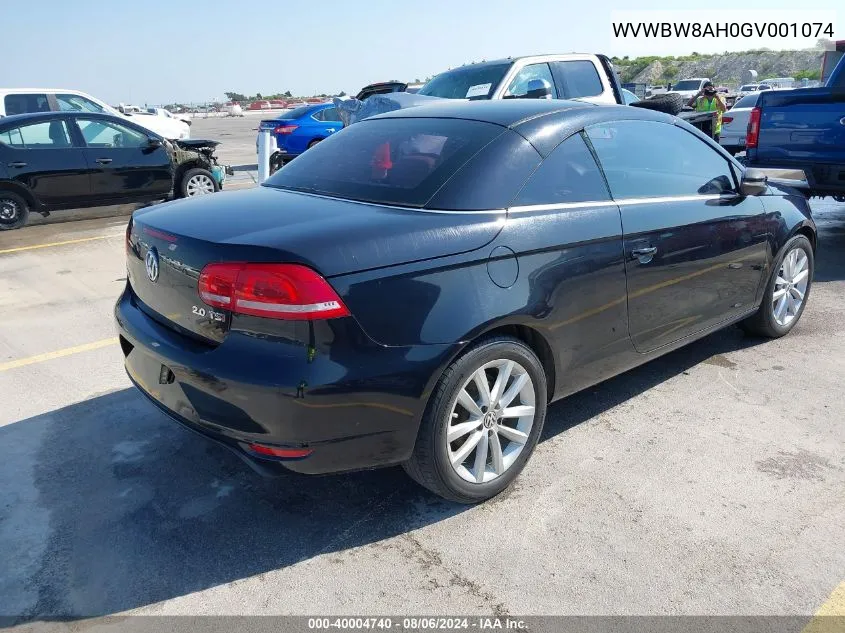 2016 Volkswagen Eos Komfort VIN: WVWBW8AH0GV001074 Lot: 40004740