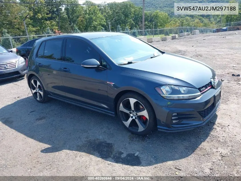 3VW547AU2JM297188 2018 Volkswagen Golf Gti 2.0T Autobahn/2.0T S/2.0T Se