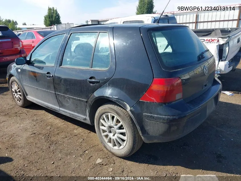 2003 Volkswagen Golf Gls Tdi VIN: 9BWGP61J234013114 Lot: 40344464