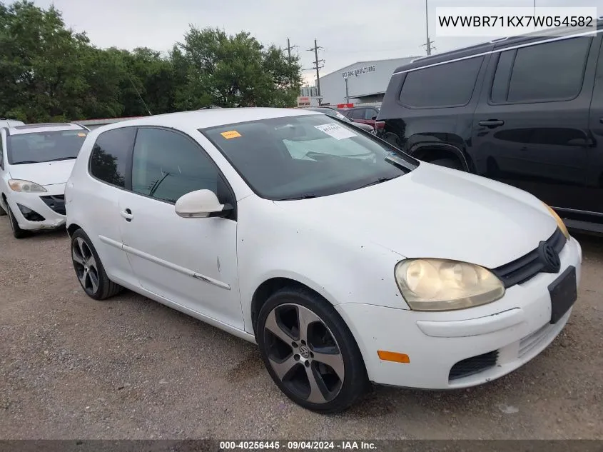 2007 Volkswagen Rabbit 2-Door VIN: WVWBR71KX7W054582 Lot: 40256445