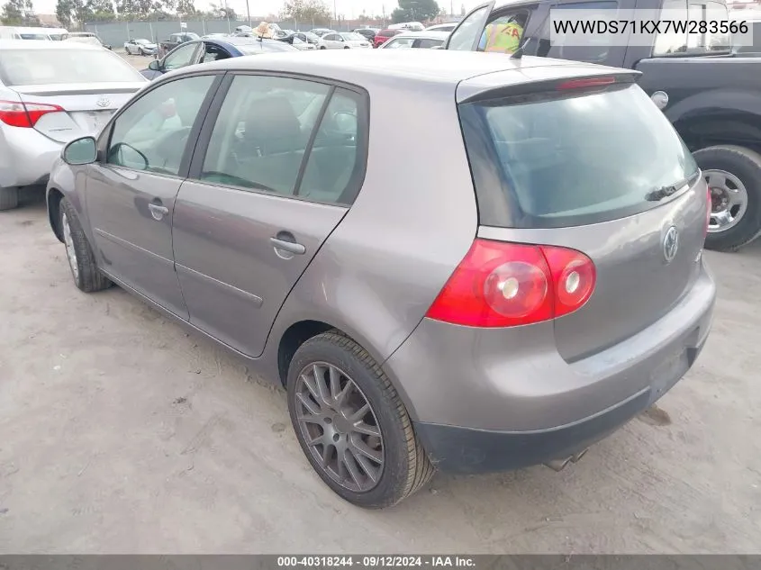 WVWDS71KX7W283566 2007 Volkswagen Rabbit 4-Door