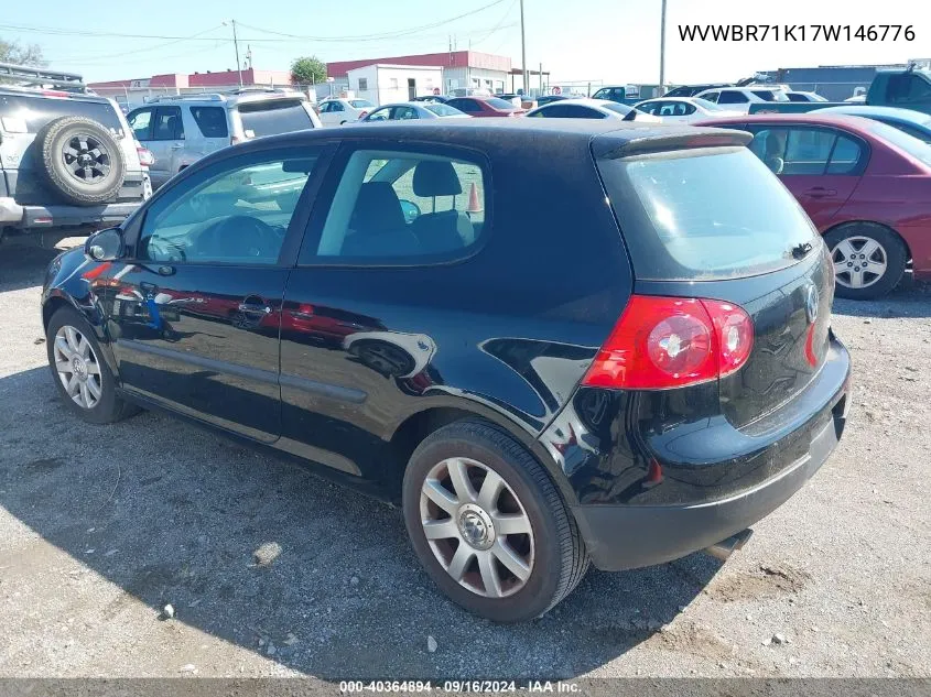 WVWBR71K17W146776 2007 Volkswagen Rabbit 2-Door