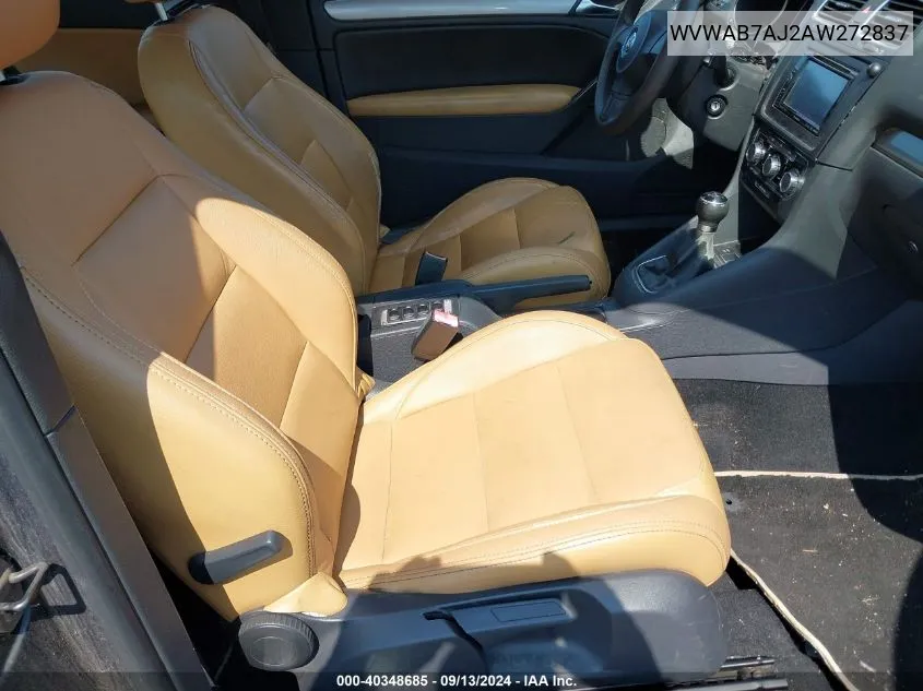 WVWAB7AJ2AW272837 2010 Volkswagen Golf 2-Door