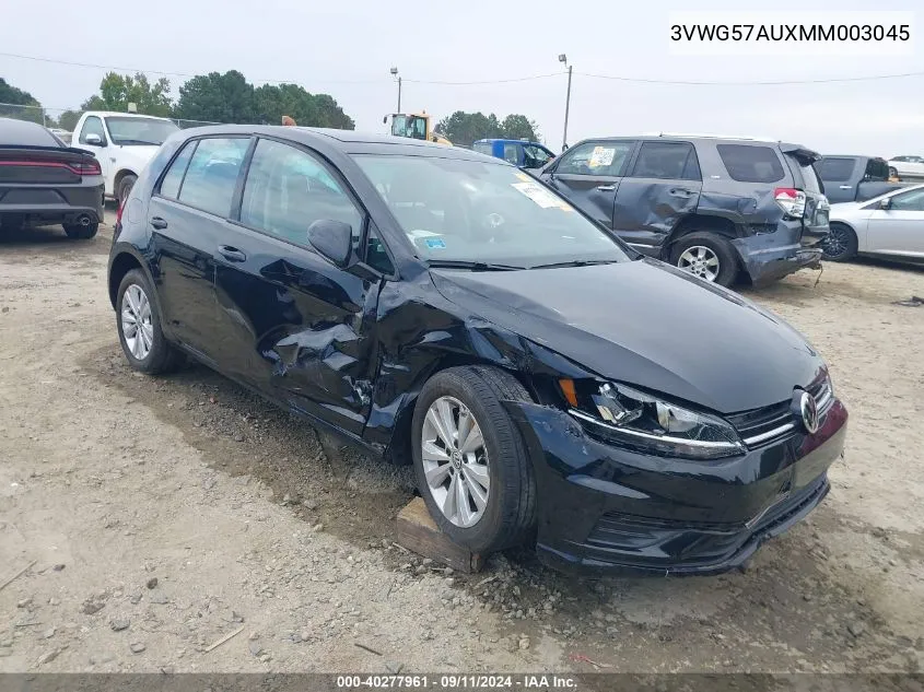 3VWG57AUXMM003045 2021 Volkswagen Golf 1.4T Tsi