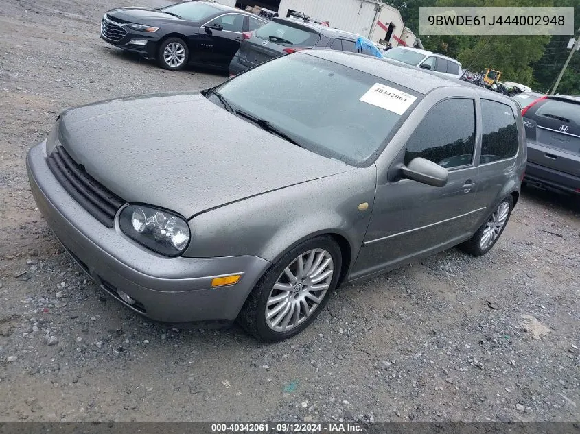 2004 Volkswagen Gti 1.8T VIN: 9BWDE61J444002948 Lot: 40342061