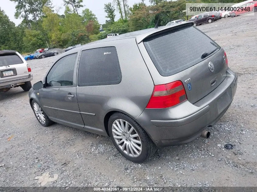 9BWDE61J444002948 2004 Volkswagen Gti 1.8T