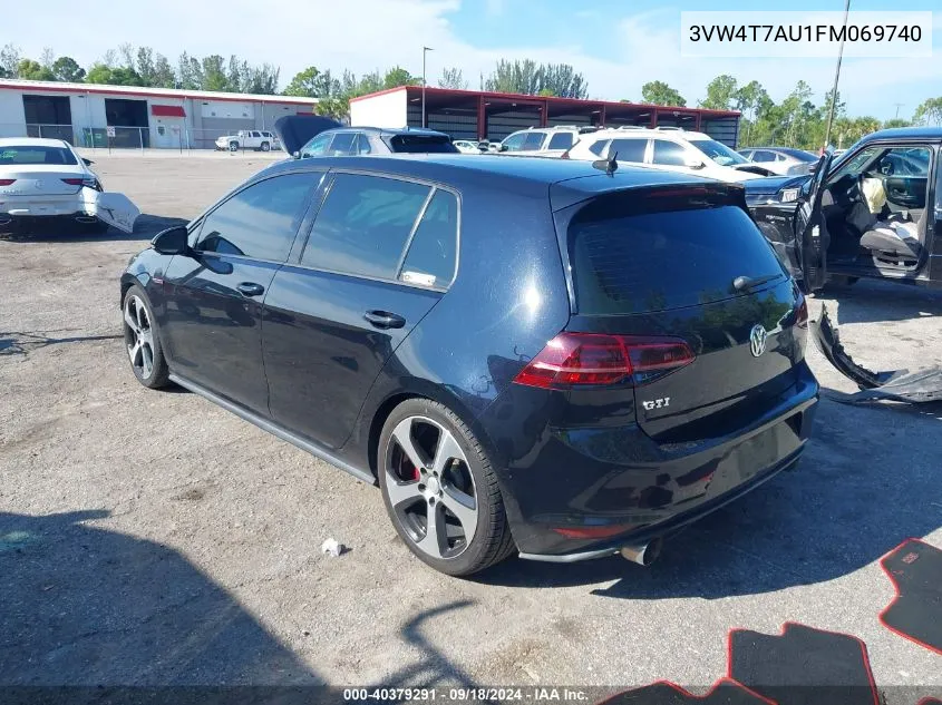 3VW4T7AU1FM069740 2015 Volkswagen Gti