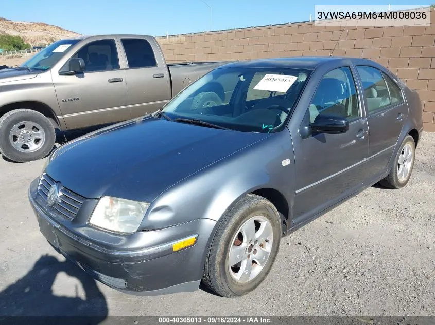 2004 Volkswagen Jetta Gls VIN: 3VWSA69M64M008036 Lot: 40365013