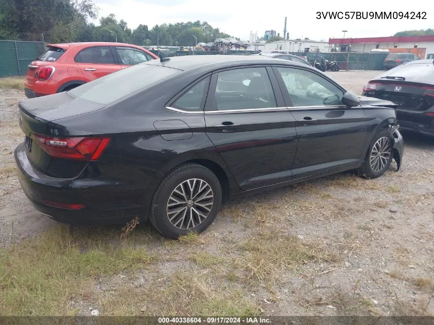 2021 Volkswagen Jetta 1.4T R-Line/1.4T S/1.4T Se VIN: 3VWC57BU9MM094242 Lot: 40338604