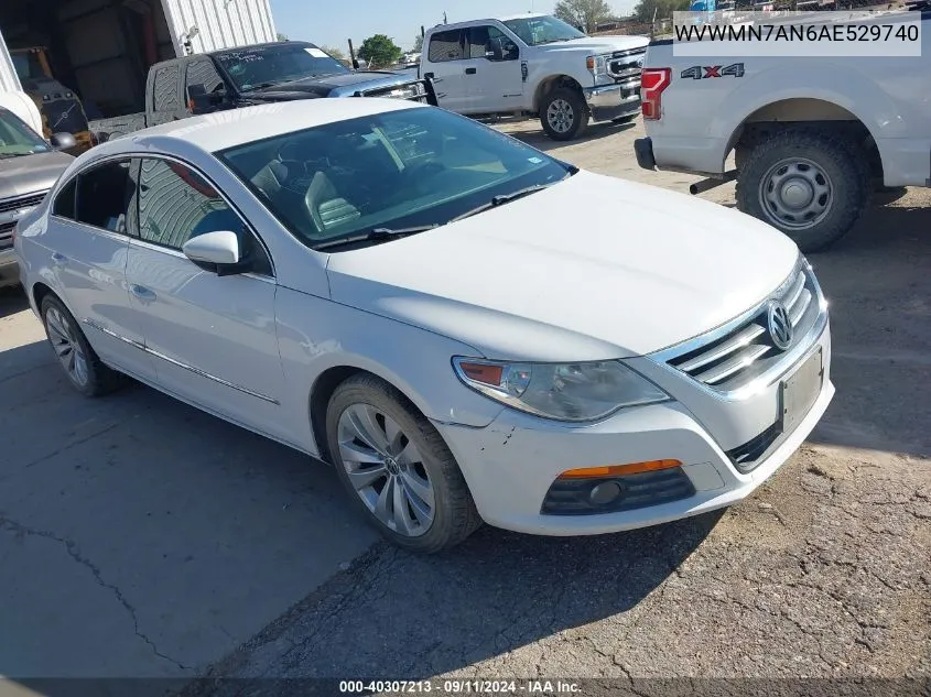 2010 Volkswagen Cc Sport VIN: WVWMN7AN6AE529740 Lot: 40307213