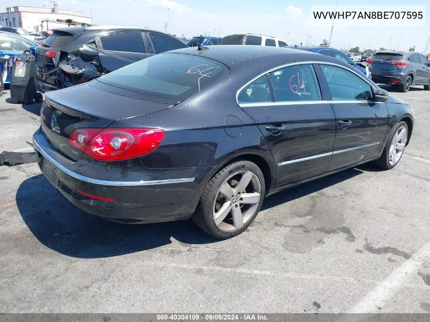 WVWHP7AN8BE707595 2011 Volkswagen Cc Lux