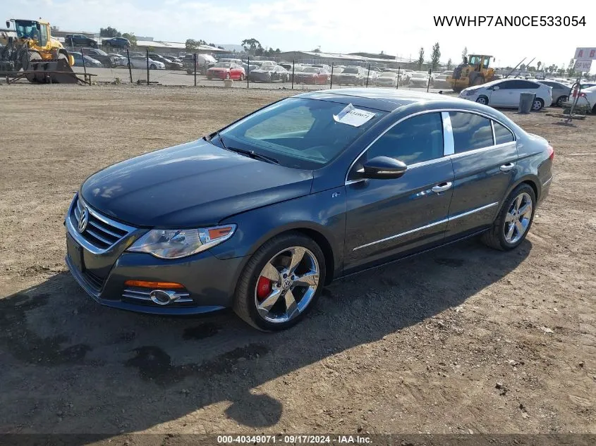 2012 Volkswagen Cc Lux/Lux Limited/Lux Plus VIN: WVWHP7AN0CE533054 Lot: 40349071