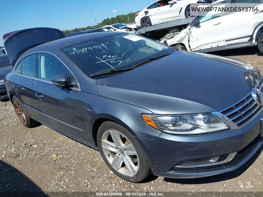 2013 Volkswagen Cc 2.0T Sport VIN: WVWBP7ANXDE513756 Lot: 40299999