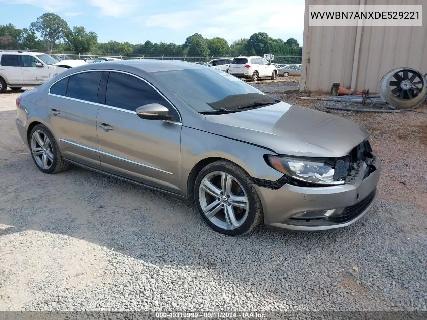 2013 Volkswagen Cc 2.0T Sport Plus VIN: WVWBN7ANXDE529221 Lot: 40319999