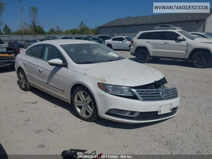 2013 Volkswagen Cc Sport VIN: WVWAN7AN3DE523336 Lot: 40320451