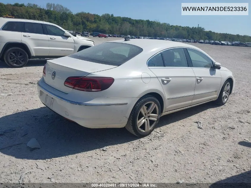 WVWAN7AN3DE523336 2013 Volkswagen Cc Sport