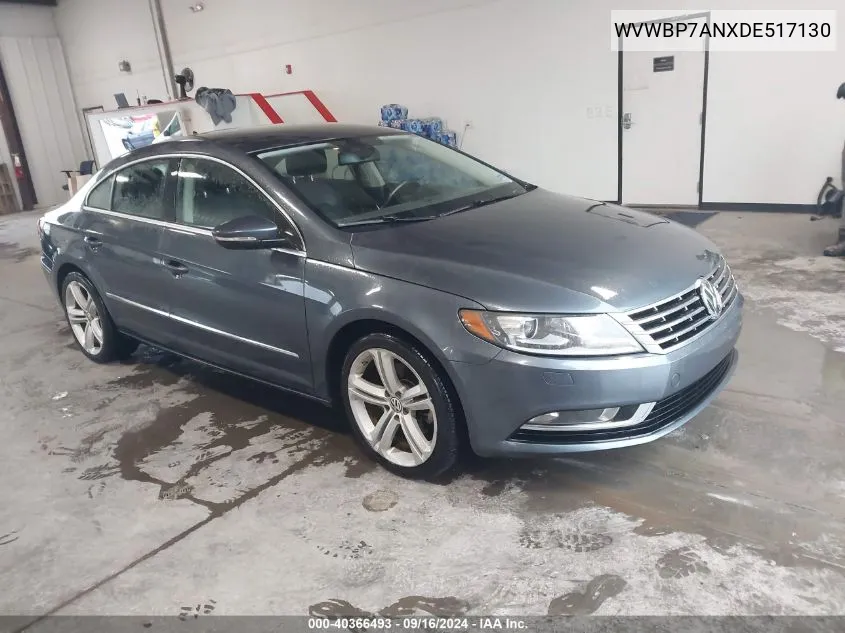 2013 Volkswagen Cc 2.0T Sport Plus VIN: WVWBP7ANXDE517130 Lot: 40366493