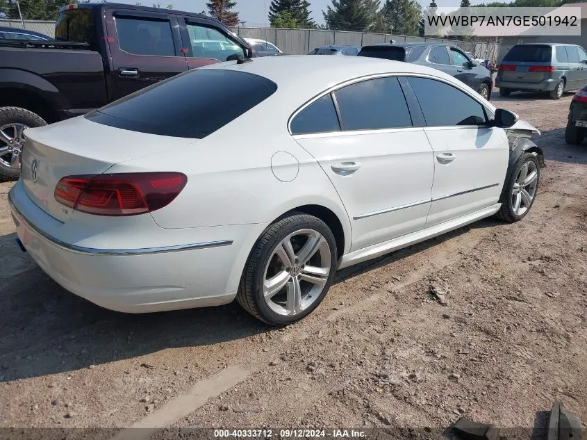 WVWBP7AN7GE501942 2016 Volkswagen Cc Sport/R-Line