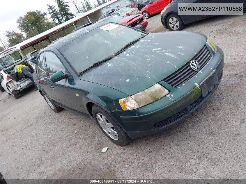 WVWMA23B2YP110588 2000 Volkswagen Passat Gls