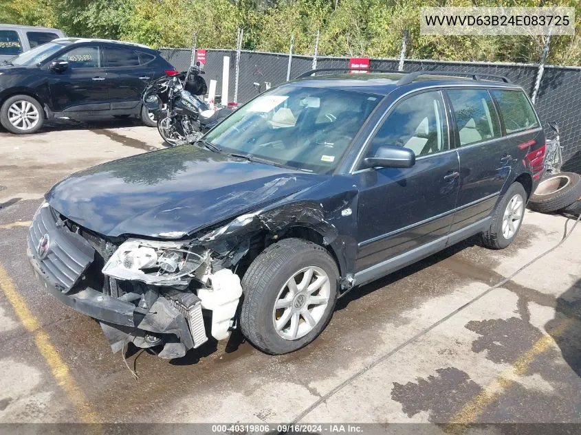 2004 Volkswagen Passat Gls VIN: WVWVD63B24E083725 Lot: 40319806