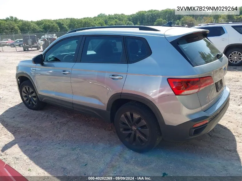 2022 Volkswagen Taos 1.5T S VIN: 3VVMX7B29NM029264 Lot: 40282269