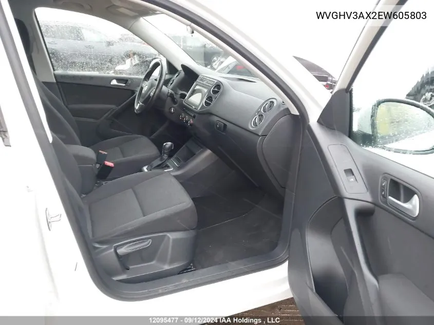 WVGHV3AX2EW605803 2014 Volkswagen Tiguan