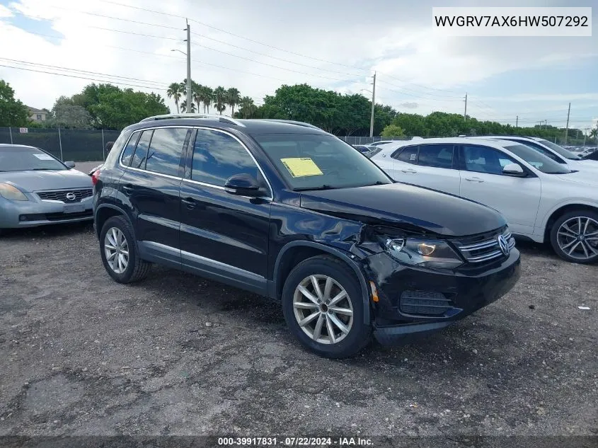 2017 Volkswagen Tiguan 2.0T Wolfsburg Edition VIN: WVGRV7AX6HW507292 Lot: 39917831