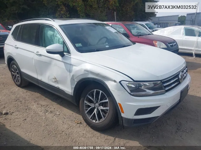 2019 Volkswagen Tiguan 2.0T Sel/2.0T Sel R-Line/2.0T Sel R-Line Black/Se VIN: 3VV2B7AX3KM032532 Lot: 40361758