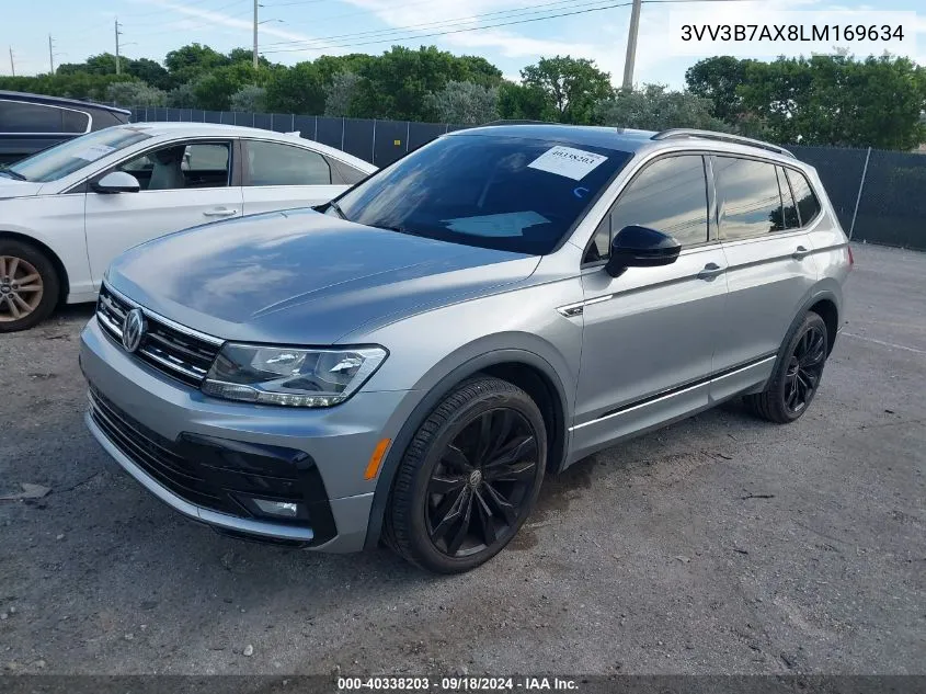 2020 Volkswagen Tiguan Se/Sel VIN: 3VV3B7AX8LM169634 Lot: 40338203