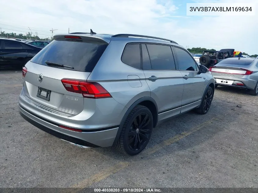 2020 Volkswagen Tiguan Se/Sel VIN: 3VV3B7AX8LM169634 Lot: 40338203