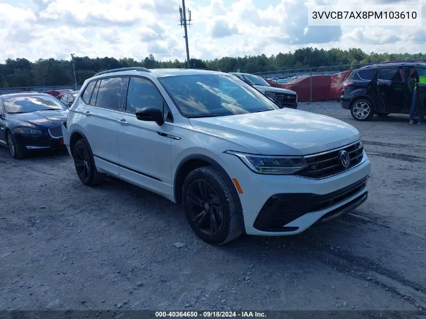 2023 Volkswagen Tiguan Se R-Line Black VIN: 3VVCB7AX8PM103610 Lot: 40364650