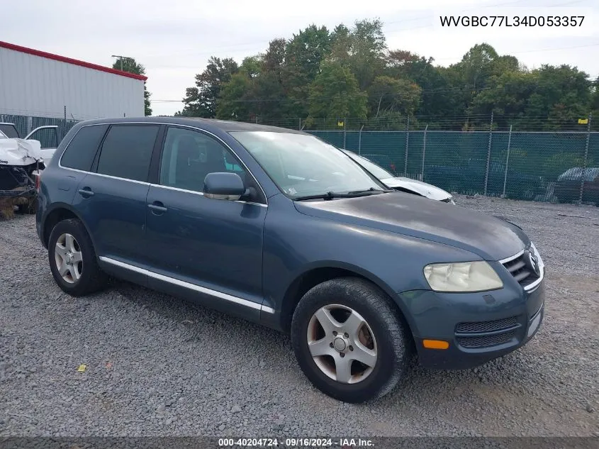 2004 Volkswagen Touareg V6 VIN: WVGBC77L34D053357 Lot: 40204724