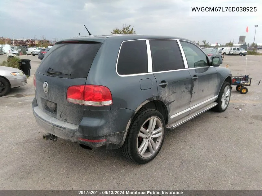 WVGCM67L76D038925 2006 Volkswagen Touareg V8