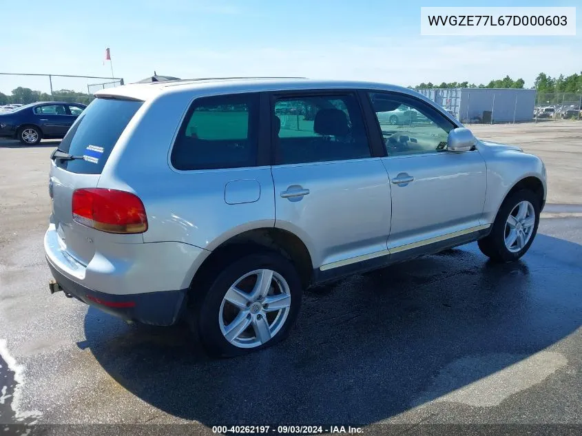 WVGZE77L67D000603 2007 Volkswagen Touareg V6