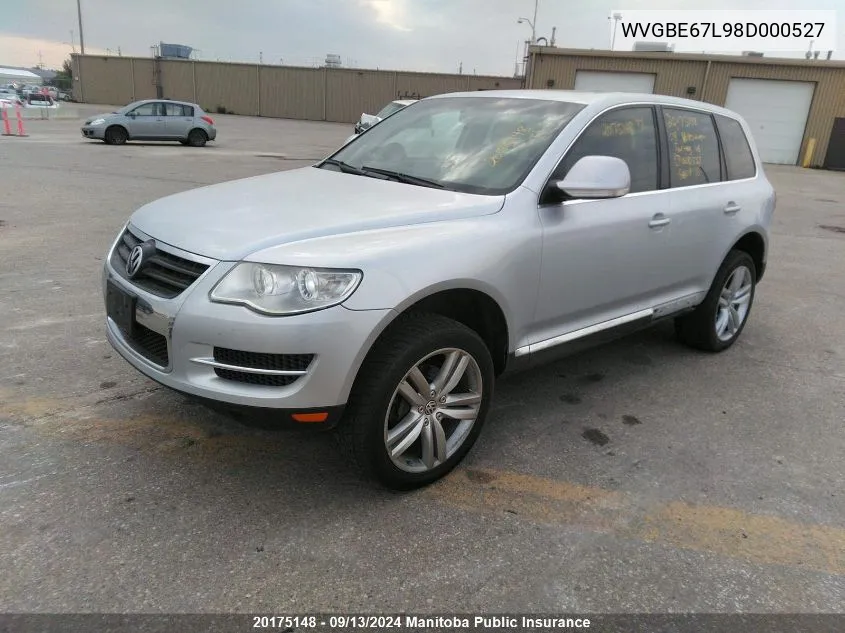 2008 Volkswagen Touareg V6 VIN: WVGBE67L98D000527 Lot: 20175148