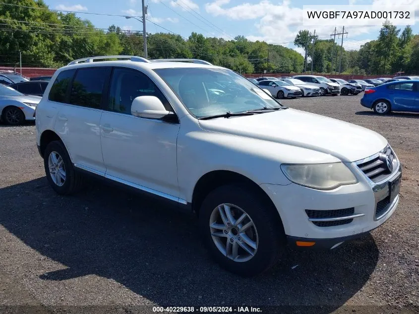 WVGBF7A97AD001732 2010 Volkswagen Touareg Vr6 Fsi