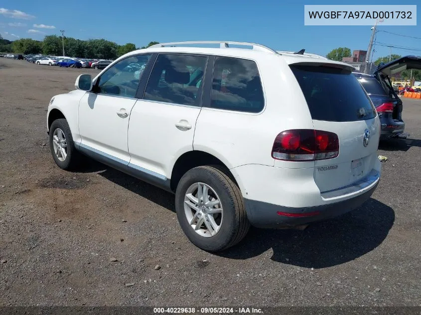 WVGBF7A97AD001732 2010 Volkswagen Touareg Vr6 Fsi