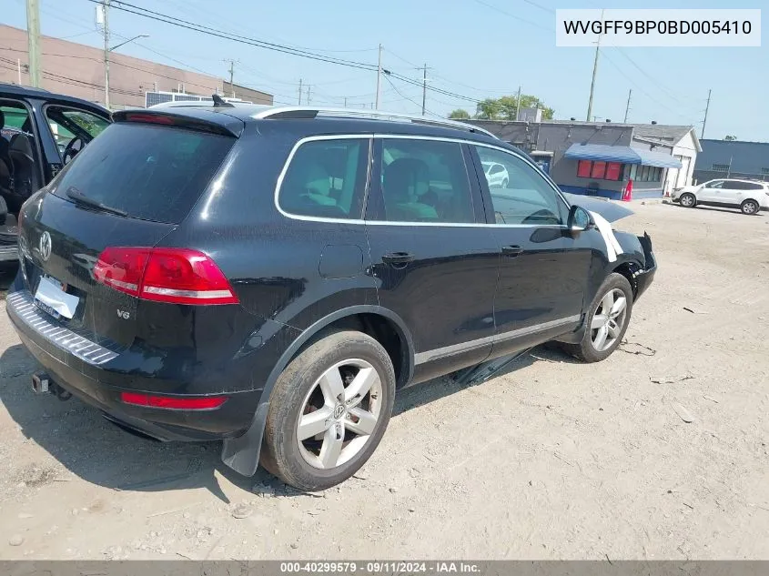 2011 Volkswagen Touareg Vr6 Lux VIN: WVGFF9BP0BD005410 Lot: 40299579