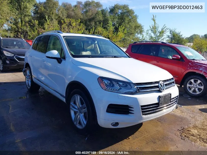 WVGEF9BP3DD012463 2013 Volkswagen Touareg Vr6 Executive