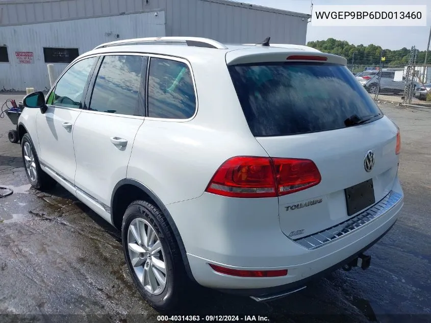 2013 Volkswagen Touareg Tdi Sport VIN: WVGEP9BP6DD013460 Lot: 40314363