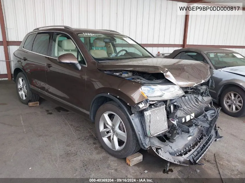 2013 Volkswagen Touareg Tdi Lux VIN: WVGEP9BP0DD000817 Lot: 40369204