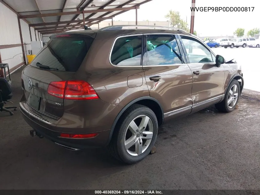 2013 Volkswagen Touareg Tdi Lux VIN: WVGEP9BP0DD000817 Lot: 40369204