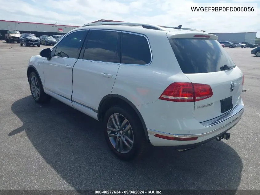 WVGEF9BP0FD006056 2015 Volkswagen Touareg V6 Lux