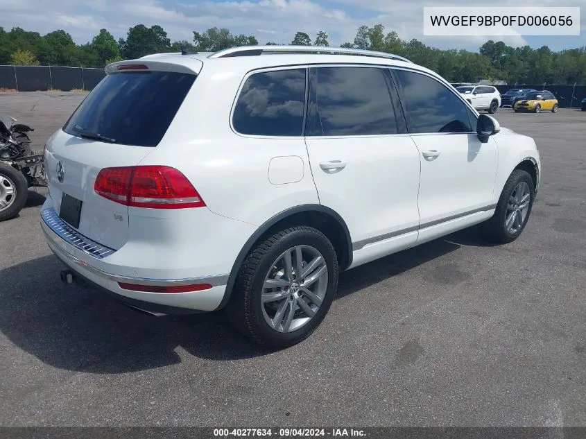 WVGEF9BP0FD006056 2015 Volkswagen Touareg V6 Lux